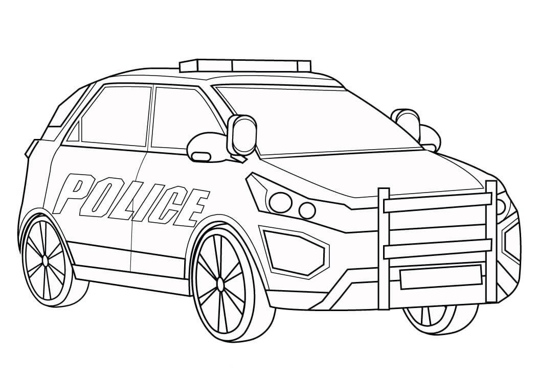 Buen Coche De Polic A Para Colorear Imprimir E Dibujar Coloringlib