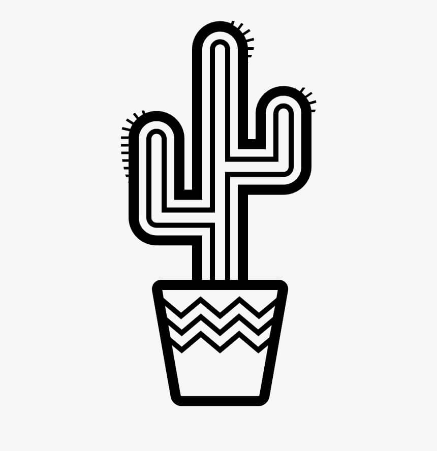 Cactus Normales Para Colorear Imprimir E Dibujar ColoringLib