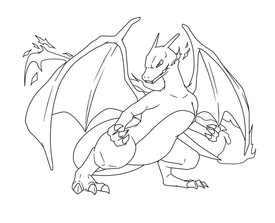 Dibujo De Charizard Para Colorear Imprimir E Dibujar Coloringlib