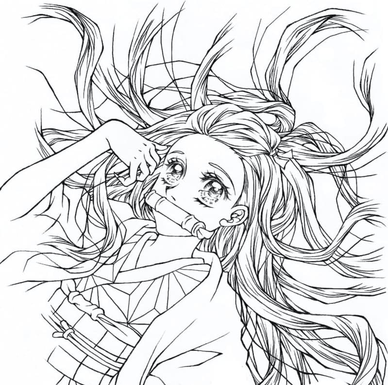 Dibujo De Nezuko Para Colorear Imprimir E Dibujar Coloringlib