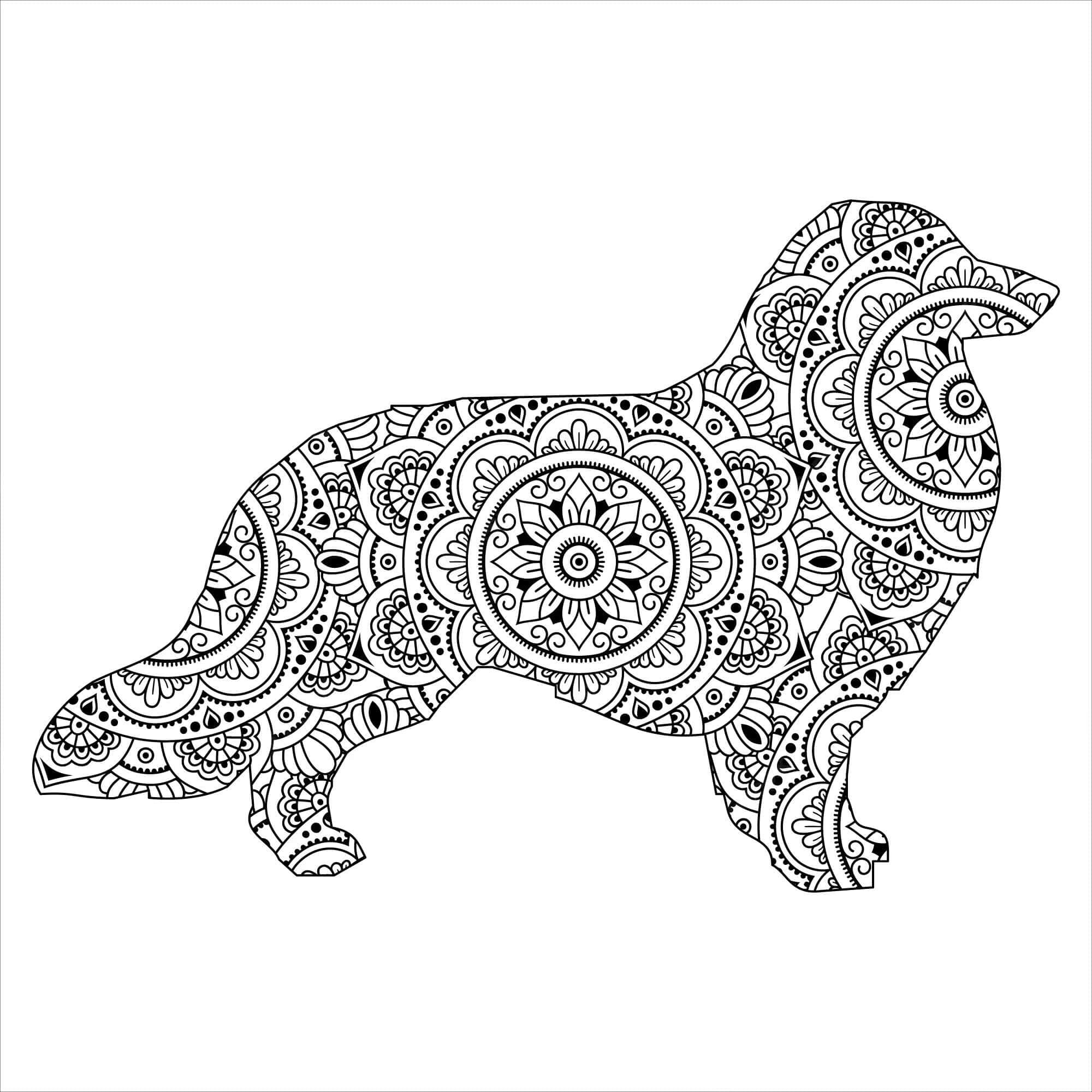 Mandala De Perro Gratis Para Colorear Imprimir E Dibujar ColoringLib