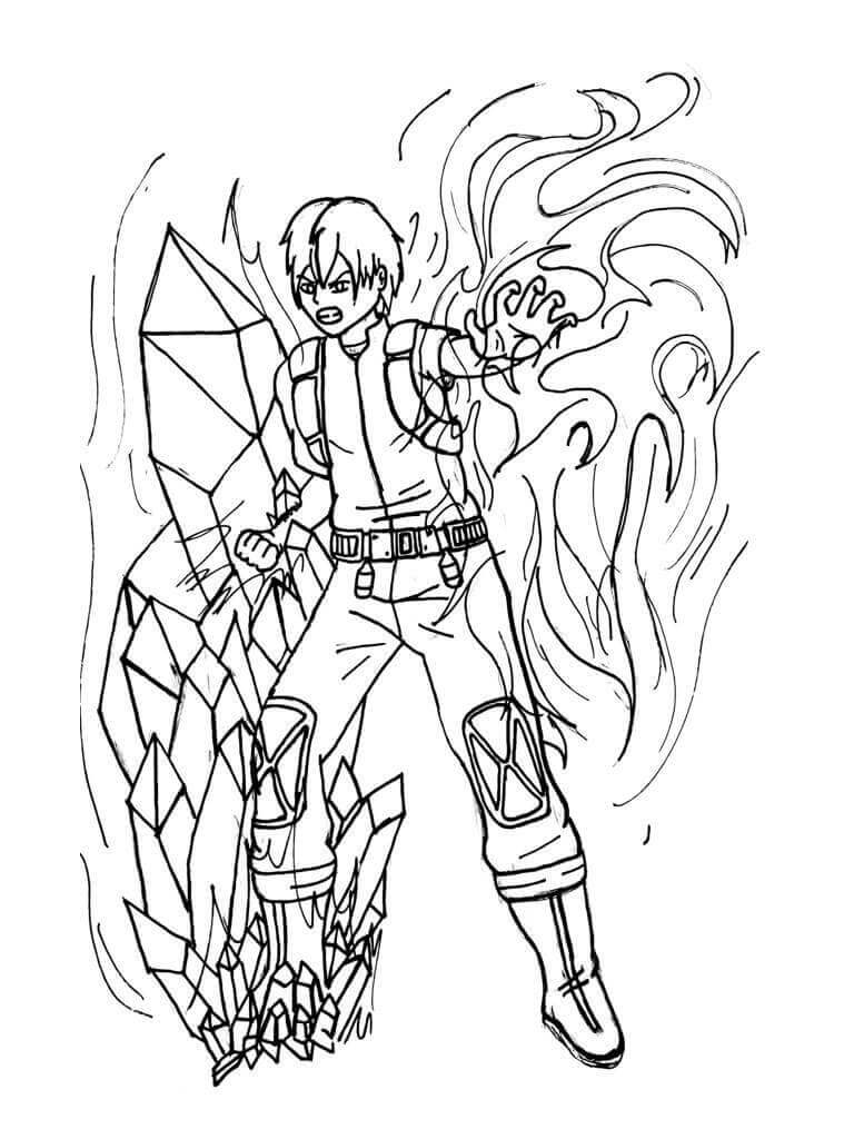 Dibujos De Shoto Todoroki Para Colorear E Imprimir Coloringlib