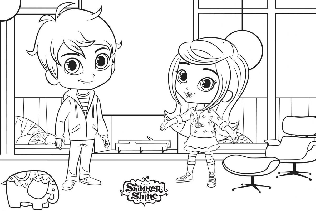 Dibujos De Shimmer Y Shine Para Colorear E Imprimir ColoringLib