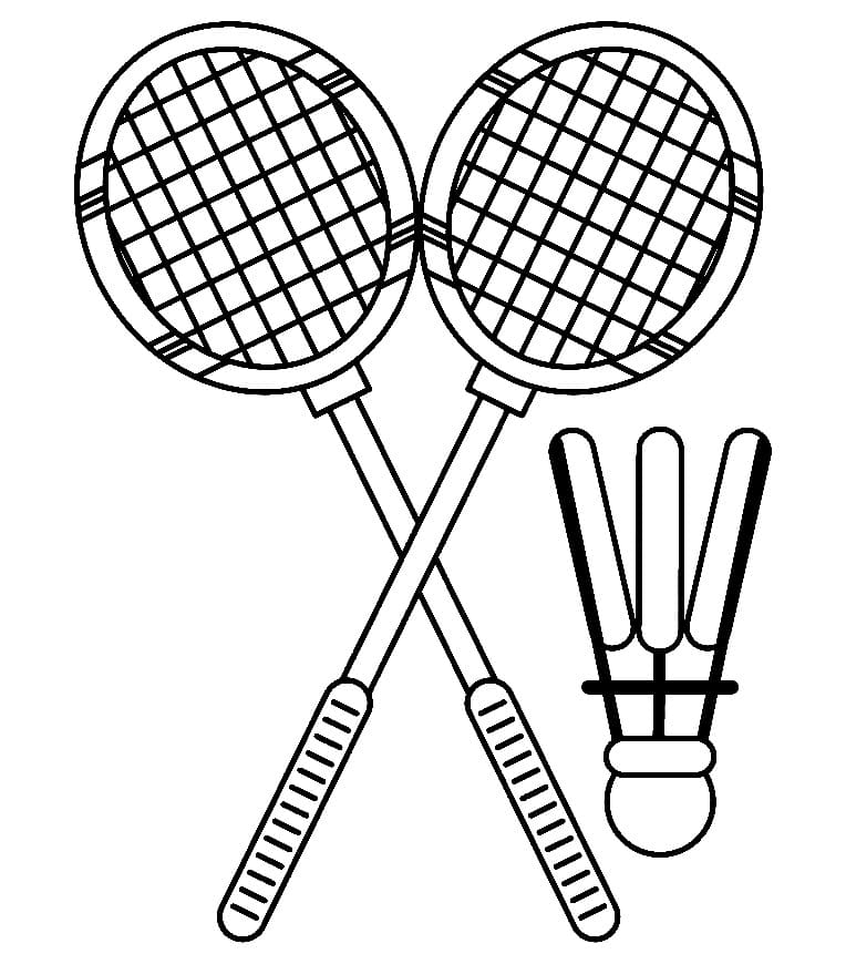 Badminton Coloring Pages Coloringlib
