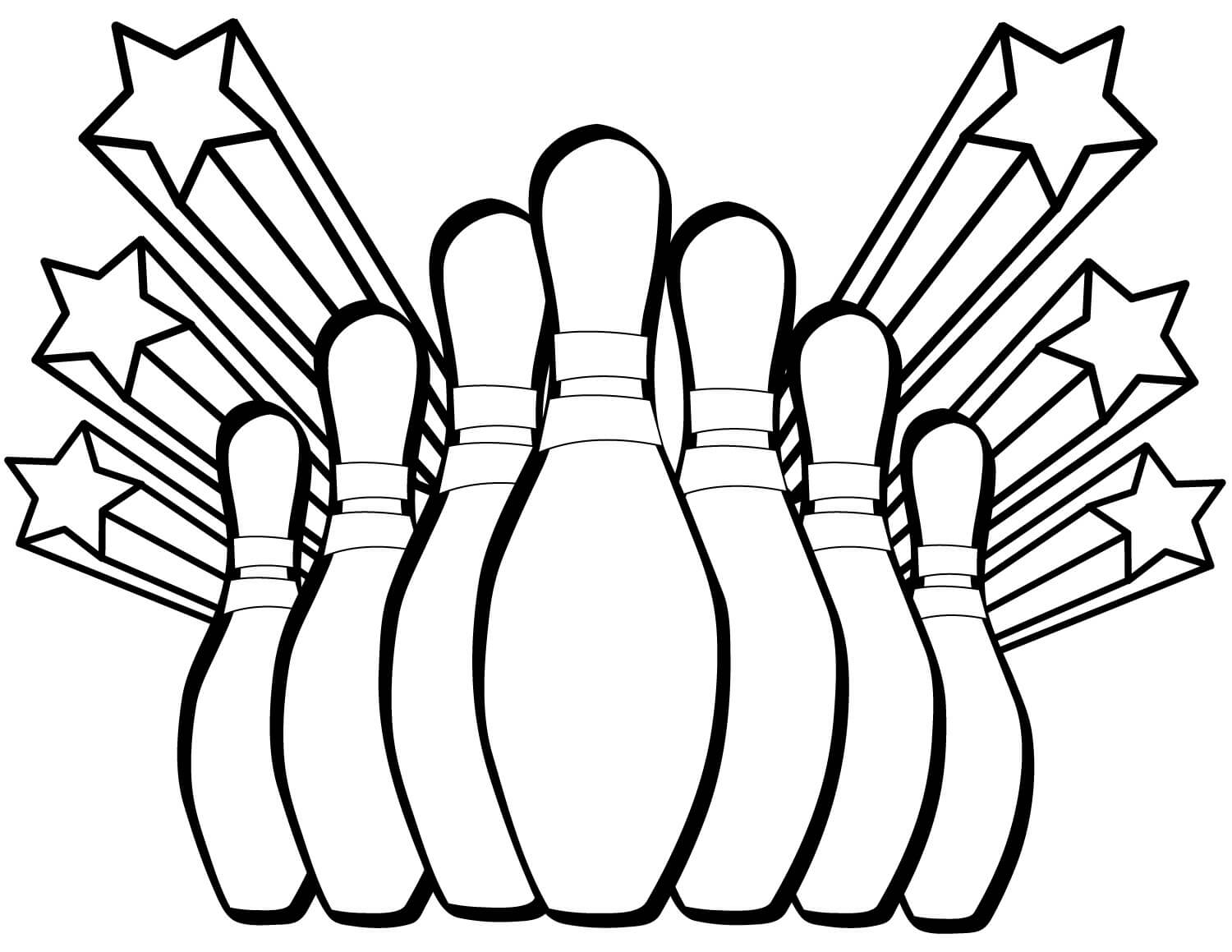 Bowling mit Sieben Kegeln