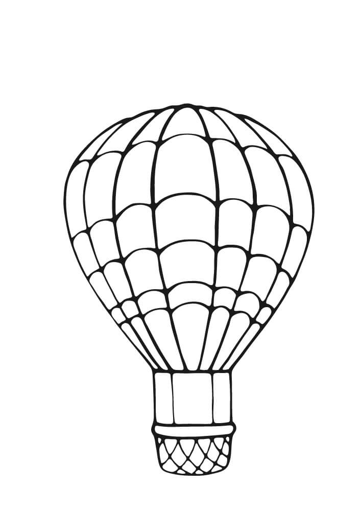 Druckbarer Heißluftballon