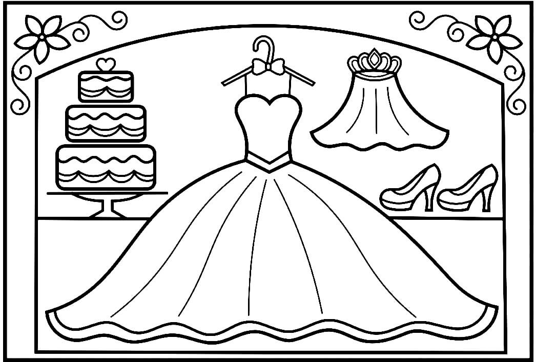 Einfaches Hochzeitskleid