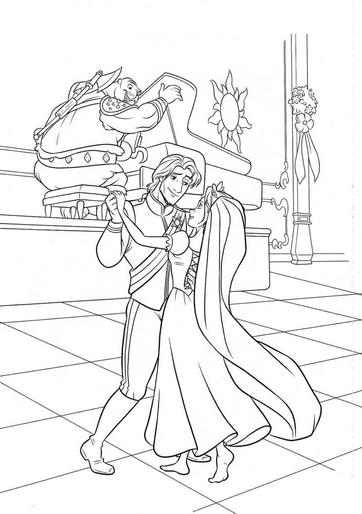 Flynn und Rapunzel Hochzeitstanz