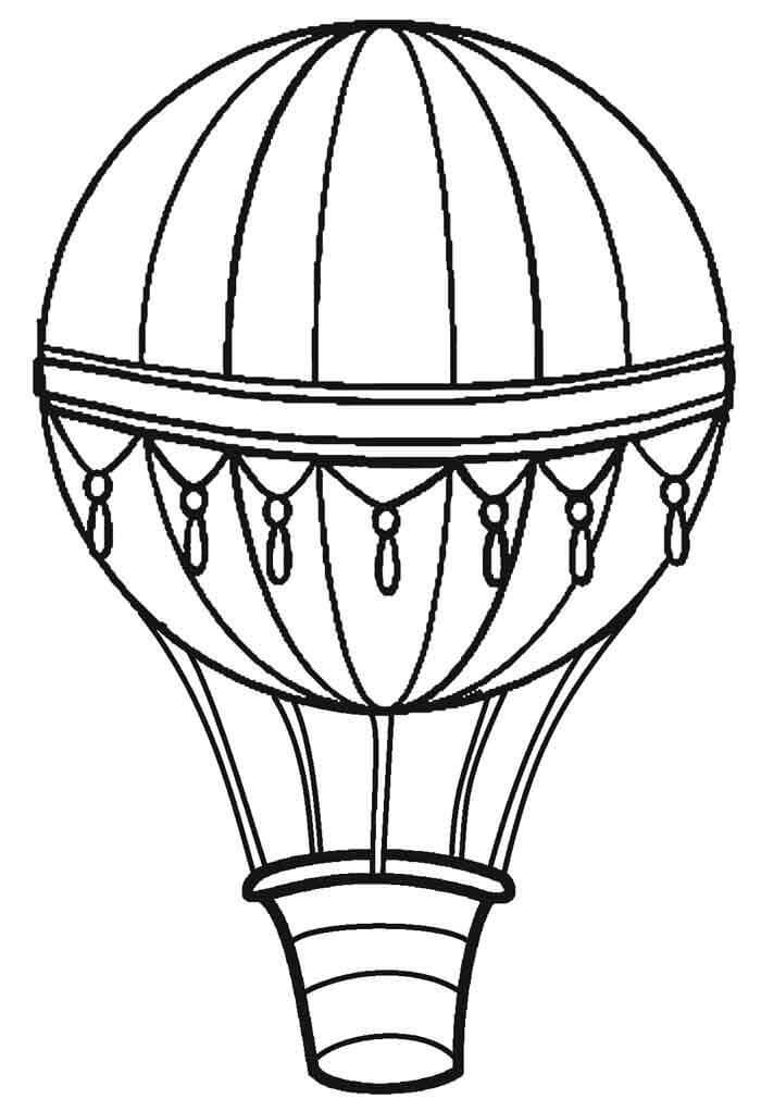 Grundlegender Heißluftballon