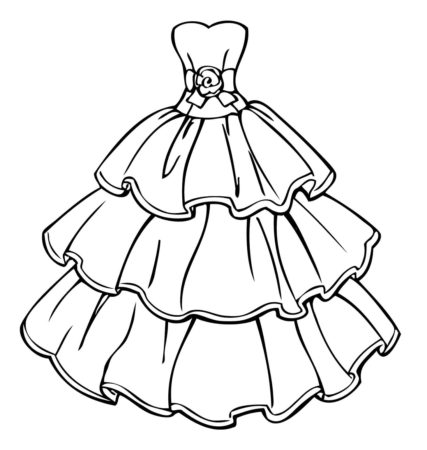 Grundlegendes Hochzeitskleid für Mädchen