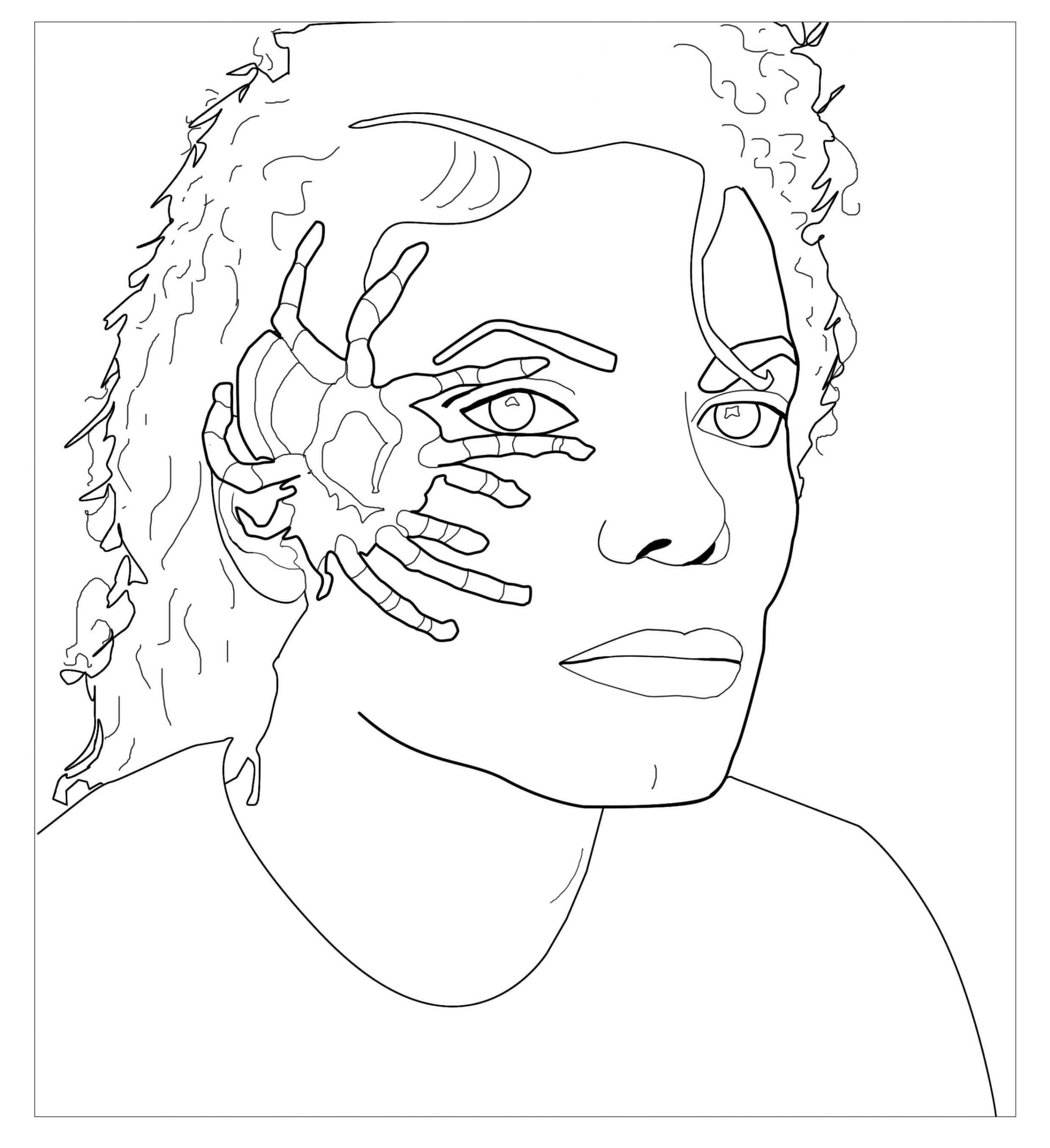 Grundlegendes Michael-Jackson-Gesicht