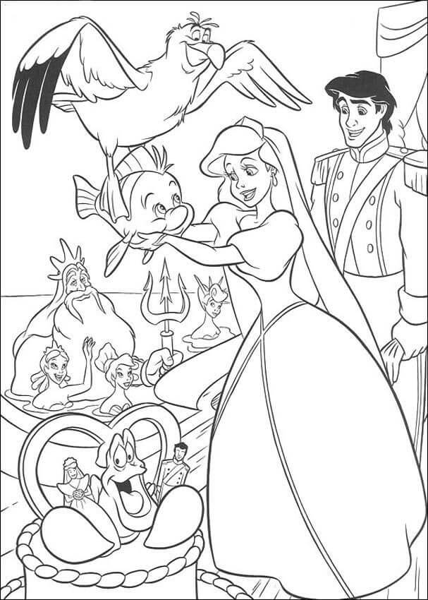 Hochzeit von Meerjungfrau Ariel
