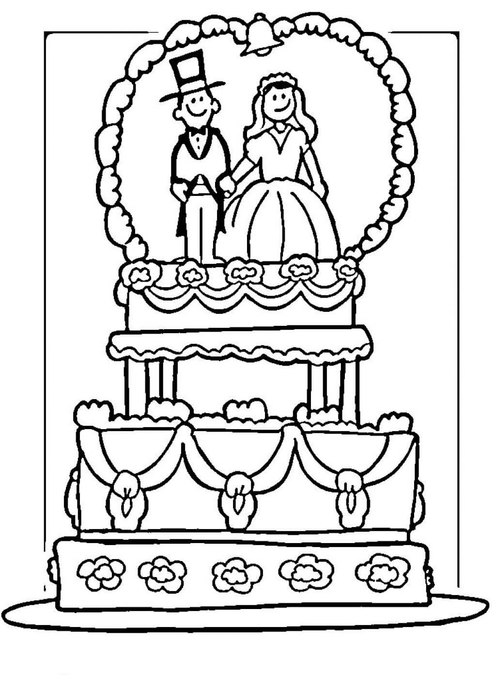 Hochzeitstorte in Hochzeit Zeichnen