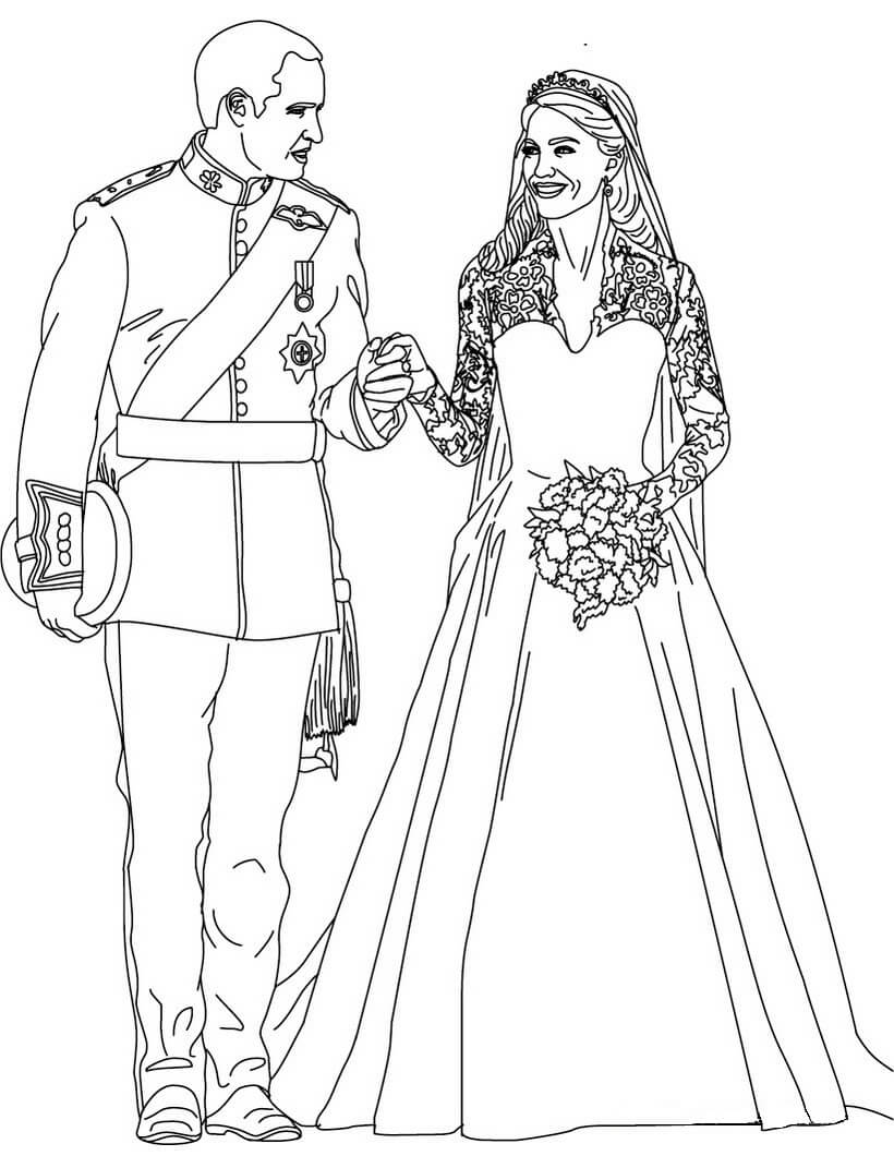 Schöner Besen und Braut in der Hochzeit