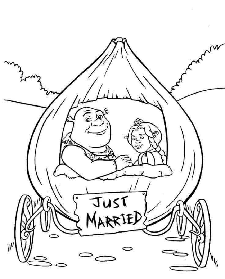 Zeichentrick-Hochzeit