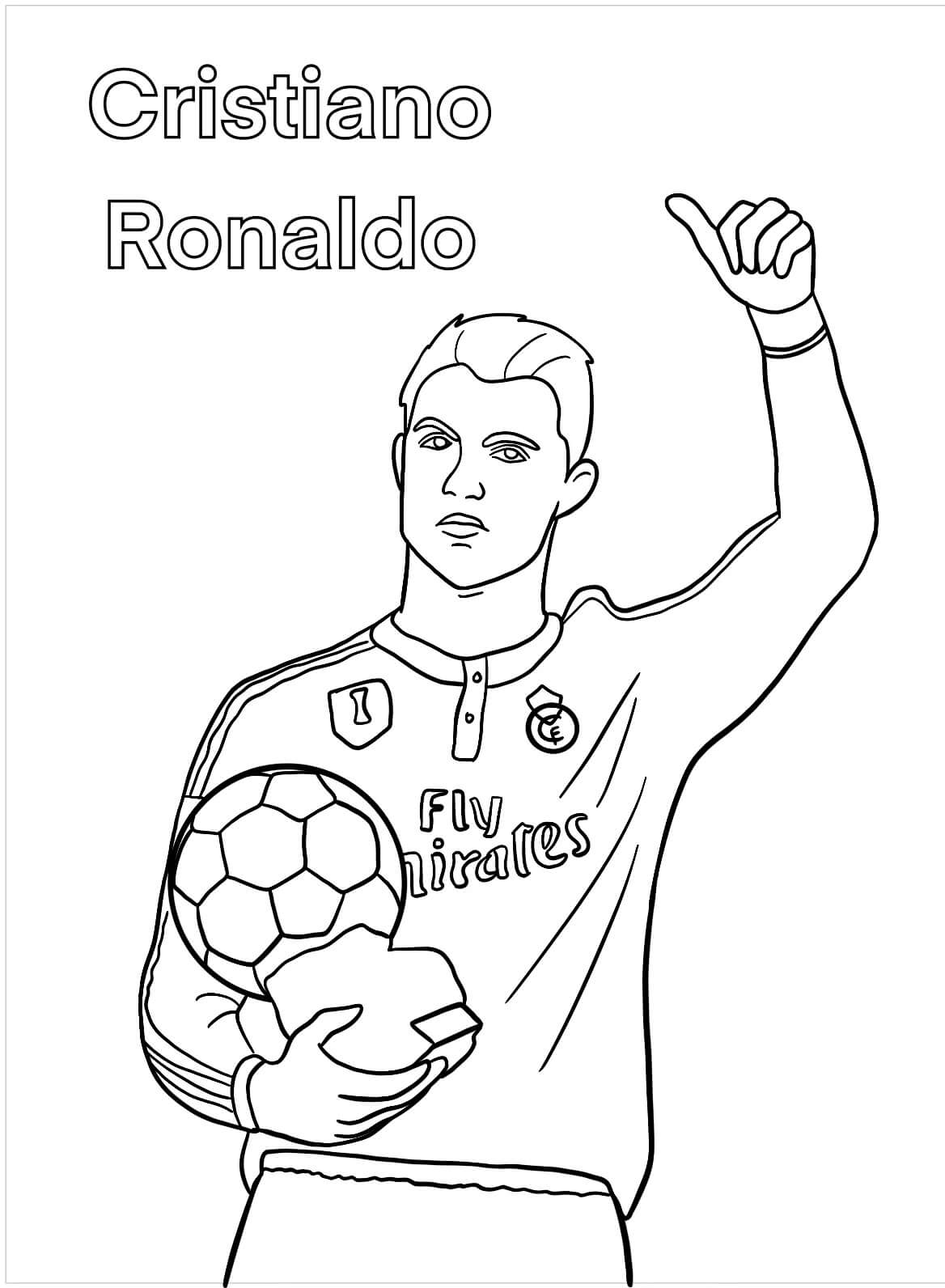Das Gesicht von Cristiano Ronaldo