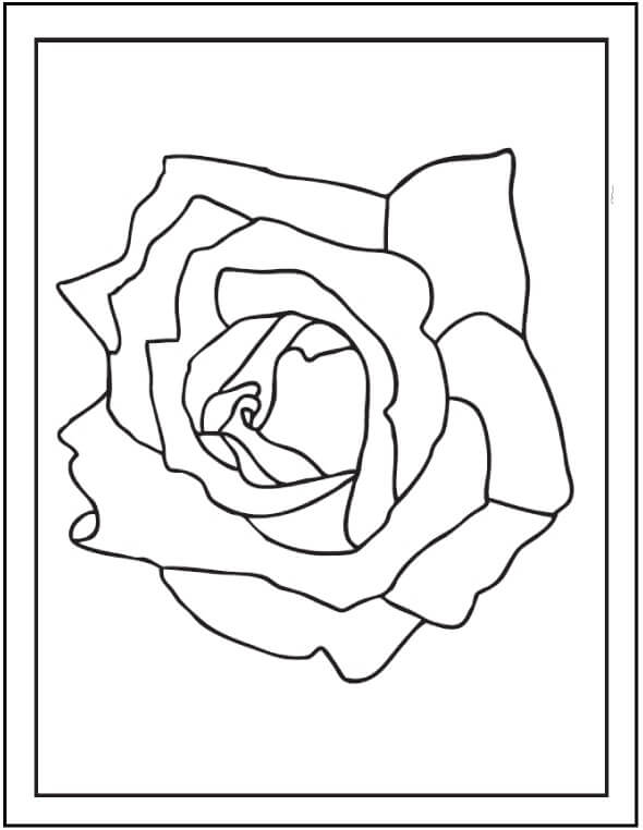 Druckbare Rose