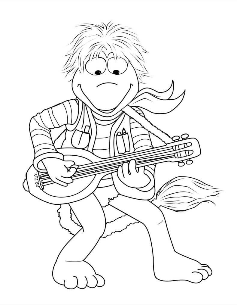 Gobo, der Gitarre Hält
