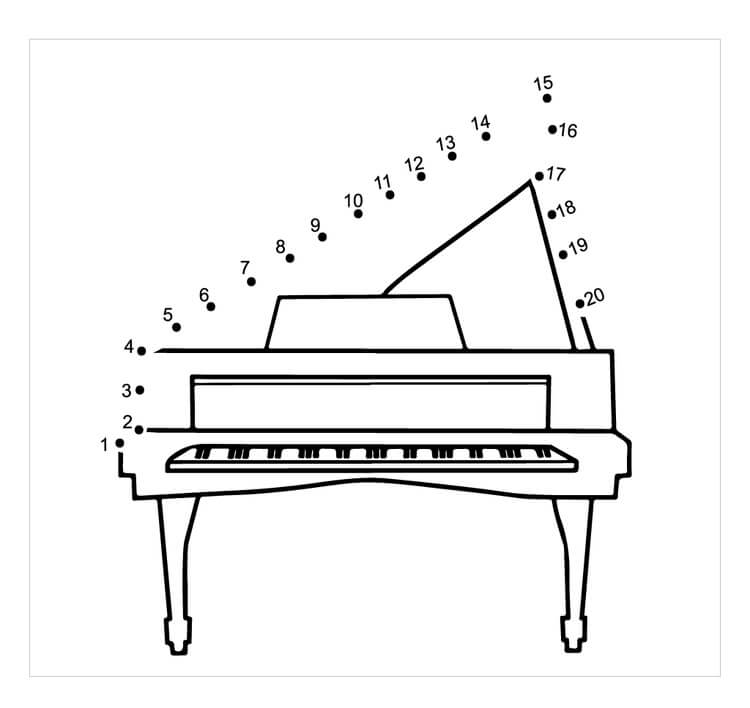 Klavier Punkt zu Punkt