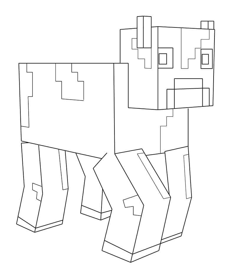 Kuh von Minecraft