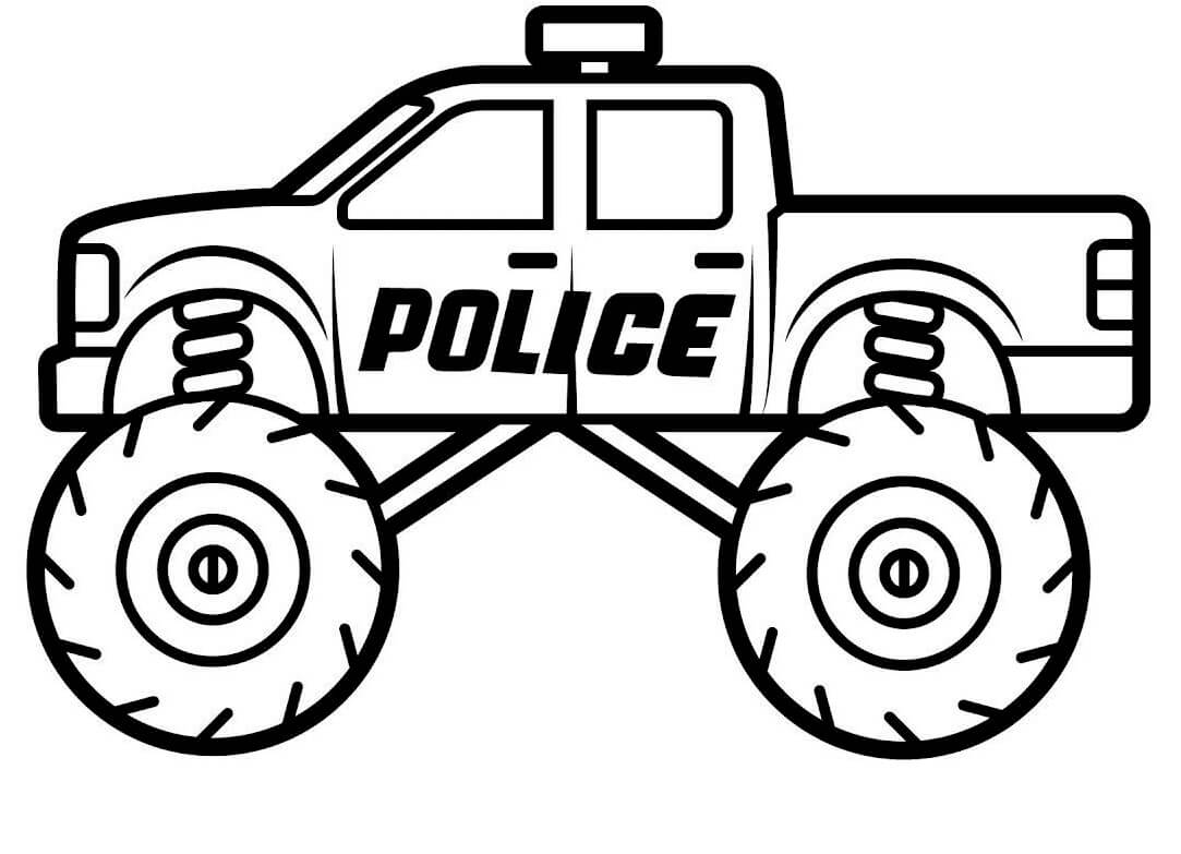 Monstertruck der Polizei