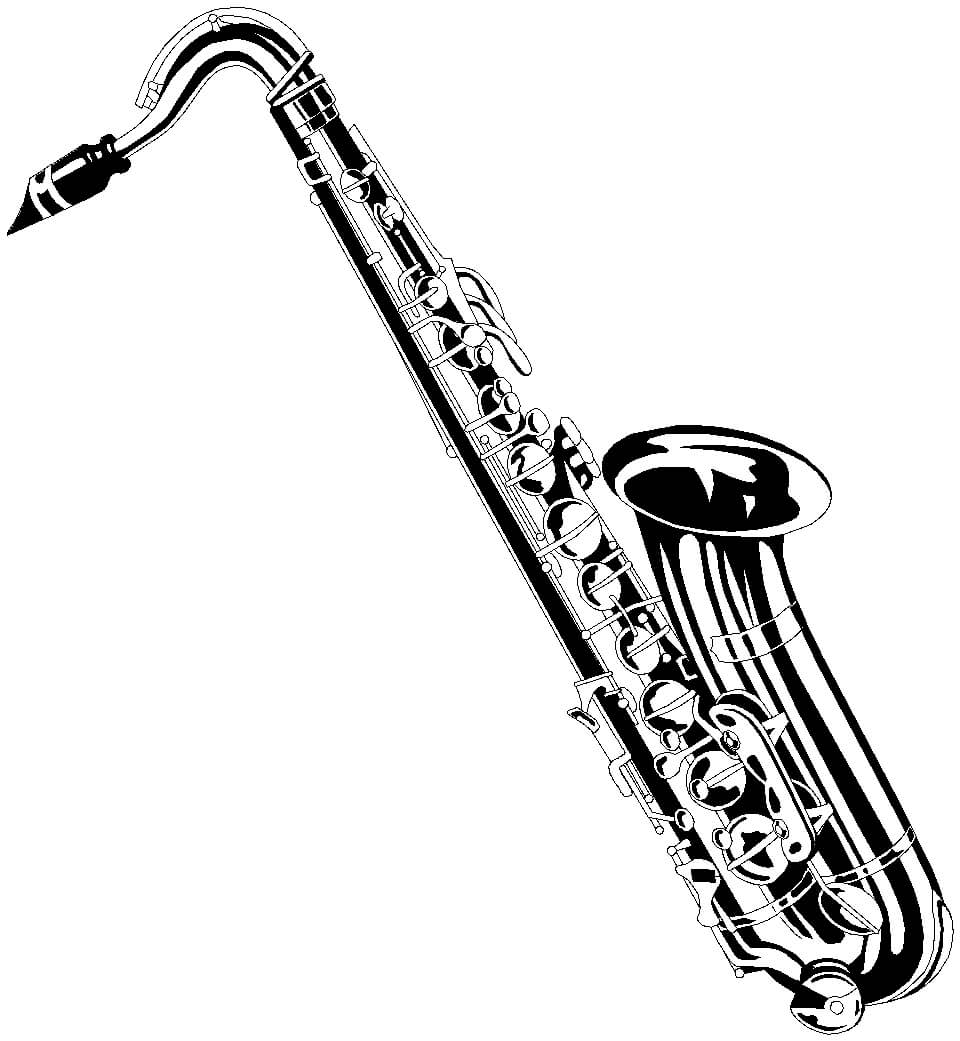 Realistisches Saxophon