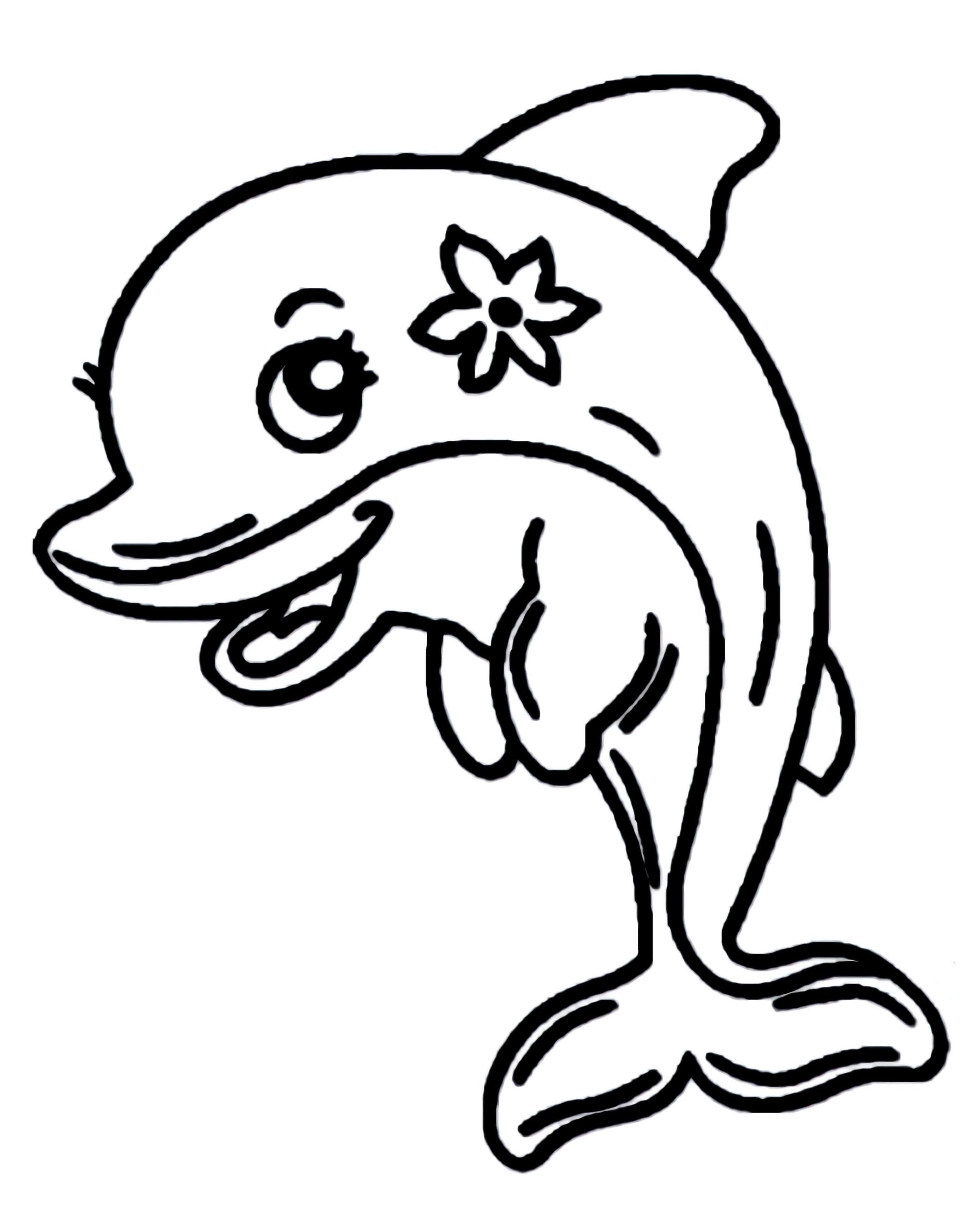 Spaß-Delphin-Zeichnung