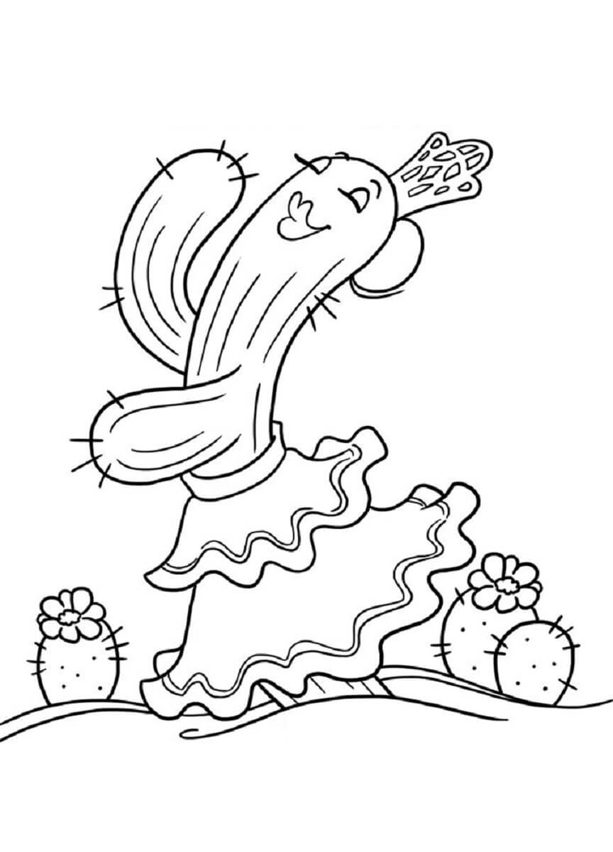 Cartoon Kaktus Tanzen