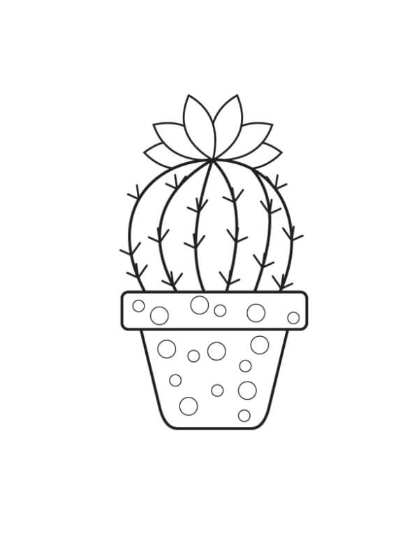 Einfacher Kaktustopf