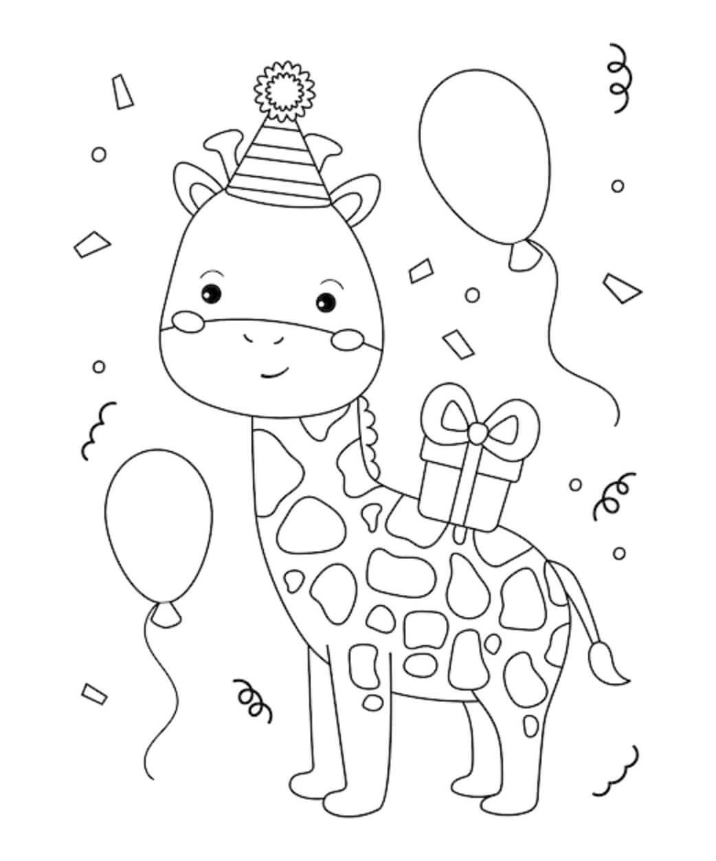 Giraffe alles Gute zum Geburtstag
