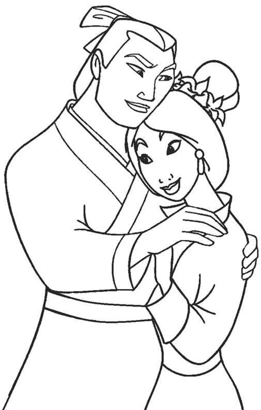 Mulan umarmt Li Shang