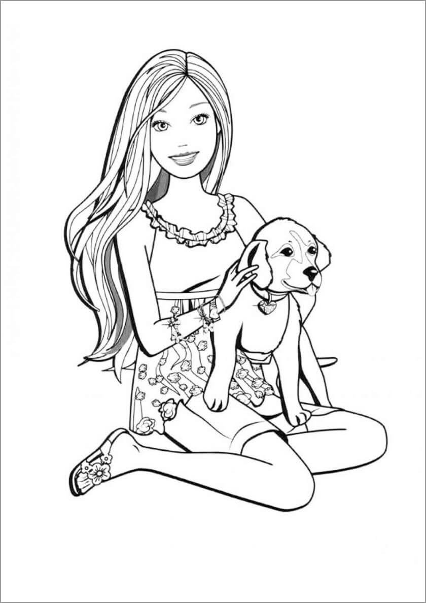 Barbie mit Hund