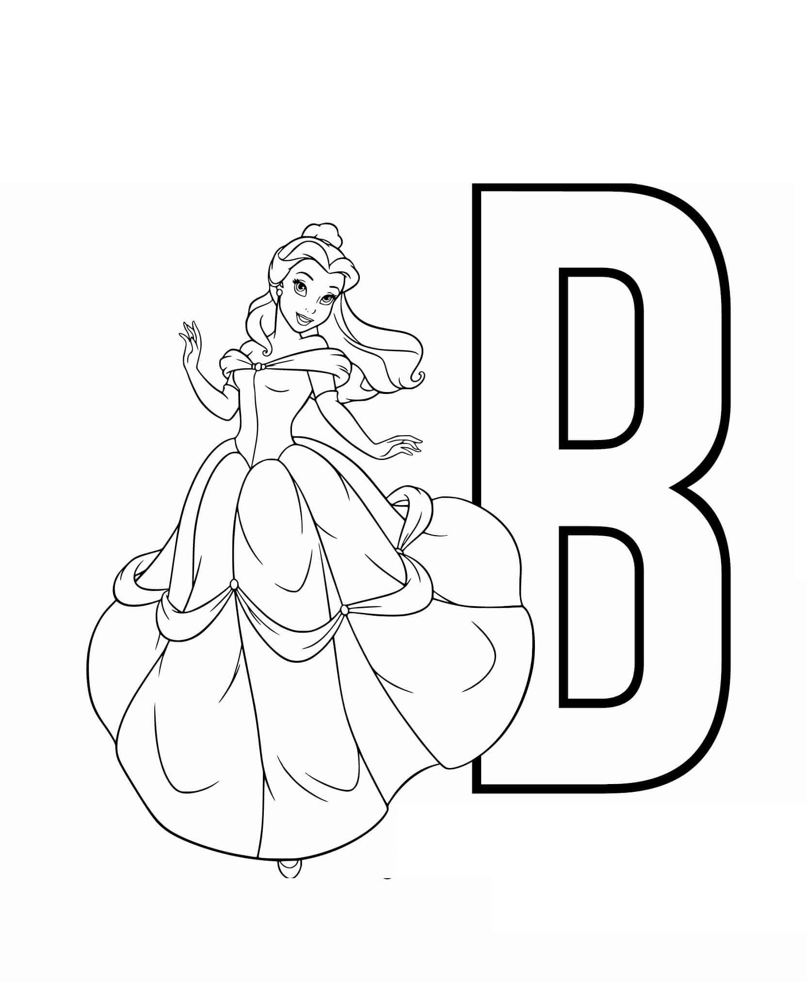Belle mit dem Buchstaben B