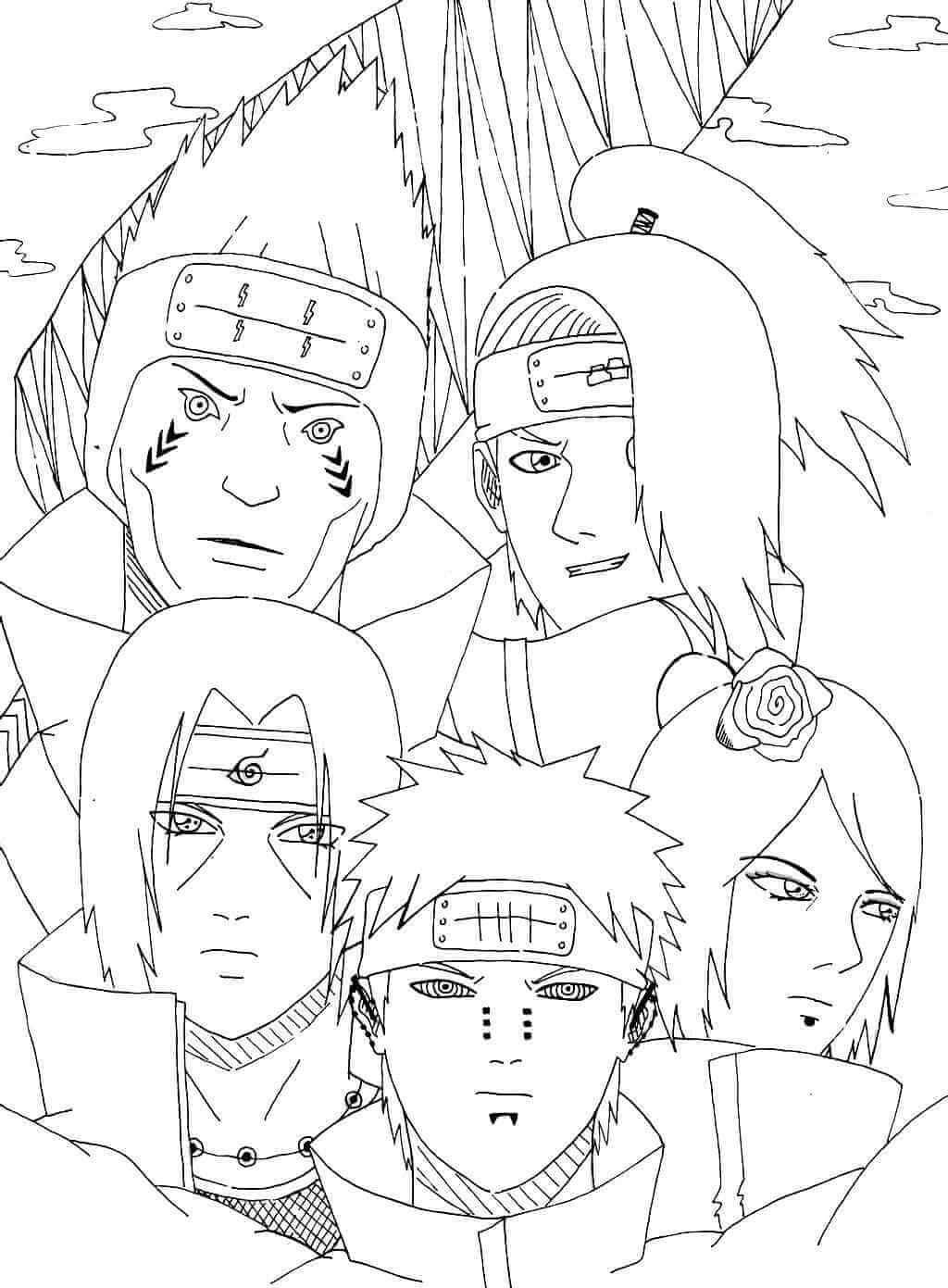 Deidara und vier Freunde