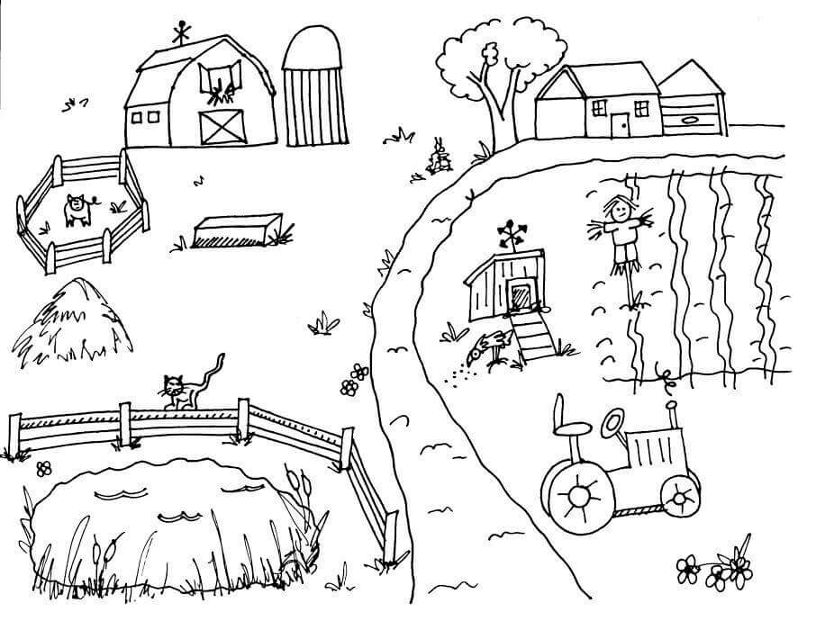 Einfacher Bauernhof