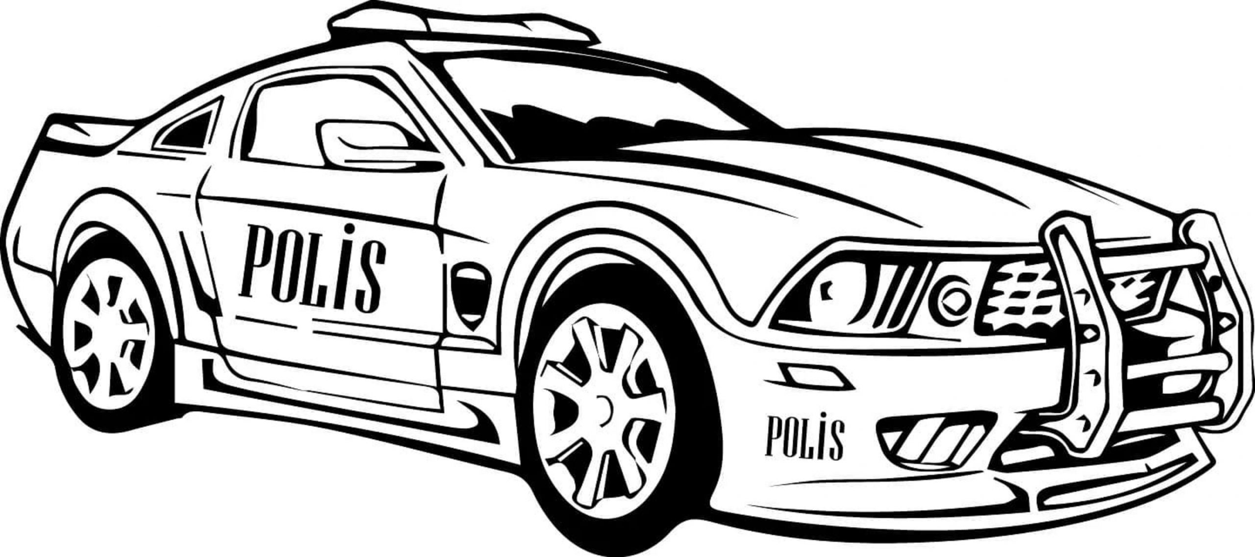 Einfaches Polizeiauto