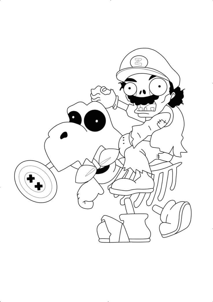 Lustiger Mario-Zombie