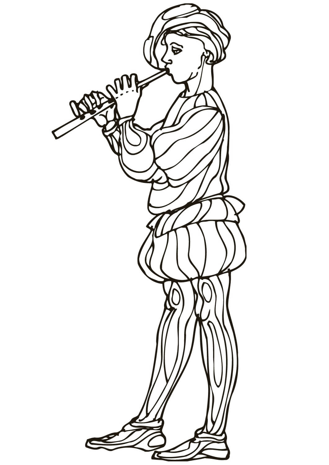 Mädchen Spielt Flöte
