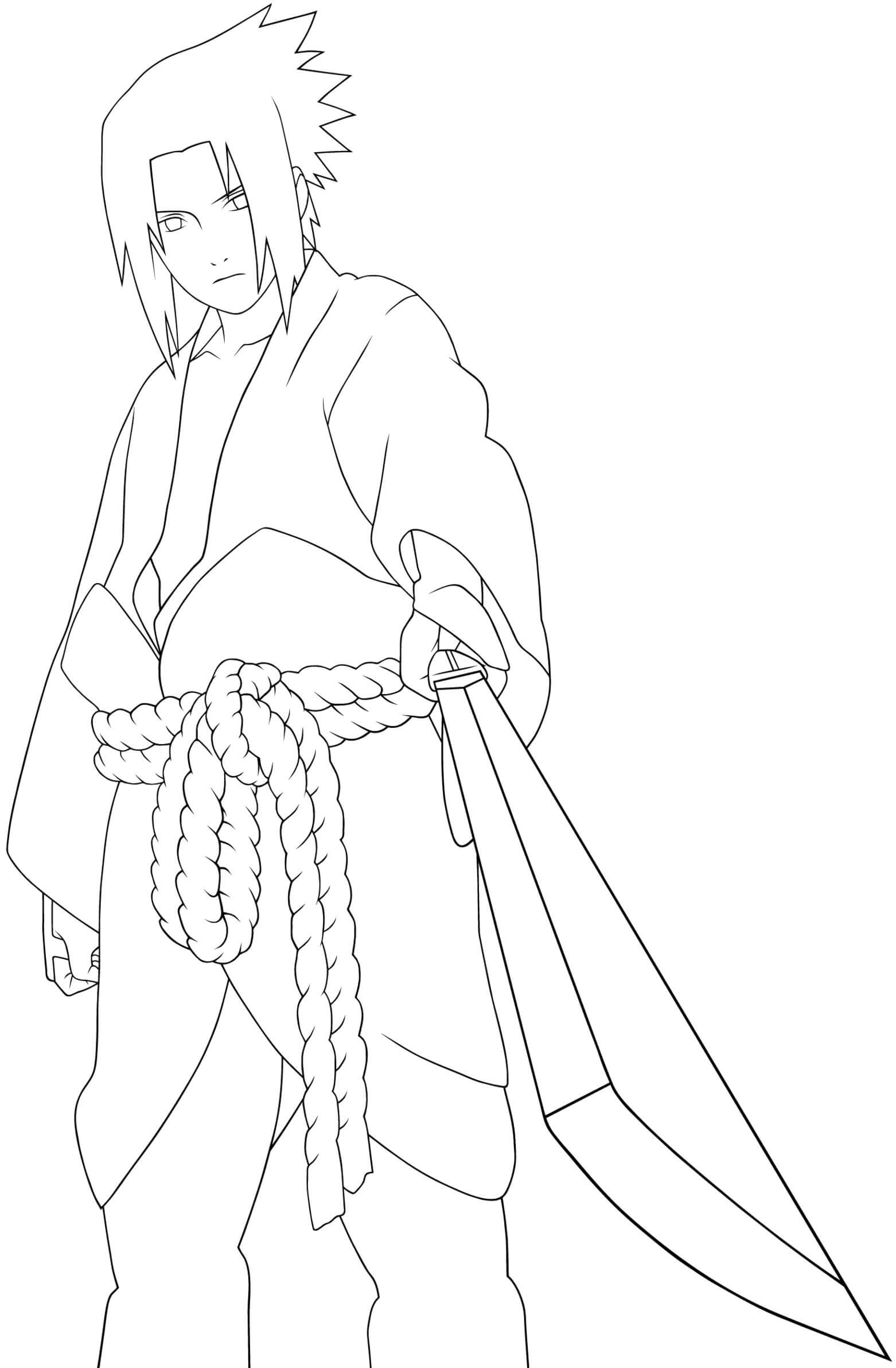 Sasuke mit Schwert