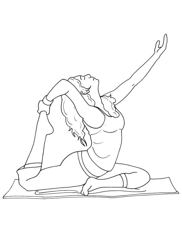 Ausmalbilder Yoga