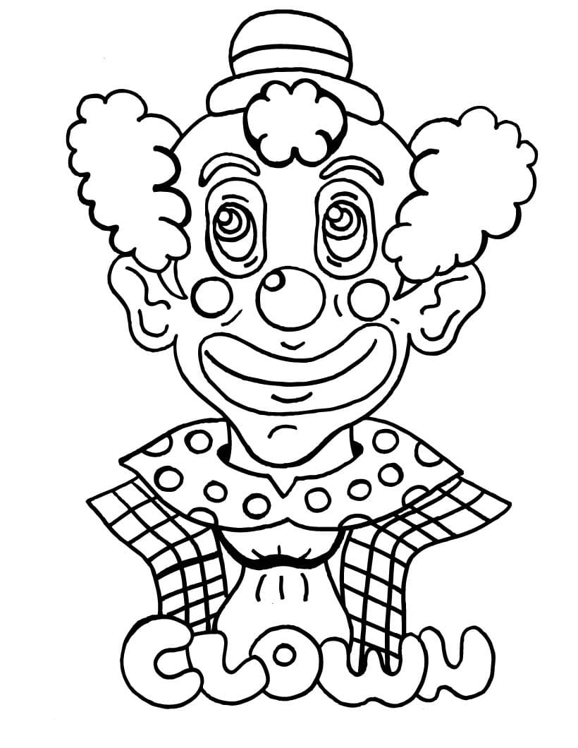 Clown-Kopf-Bild