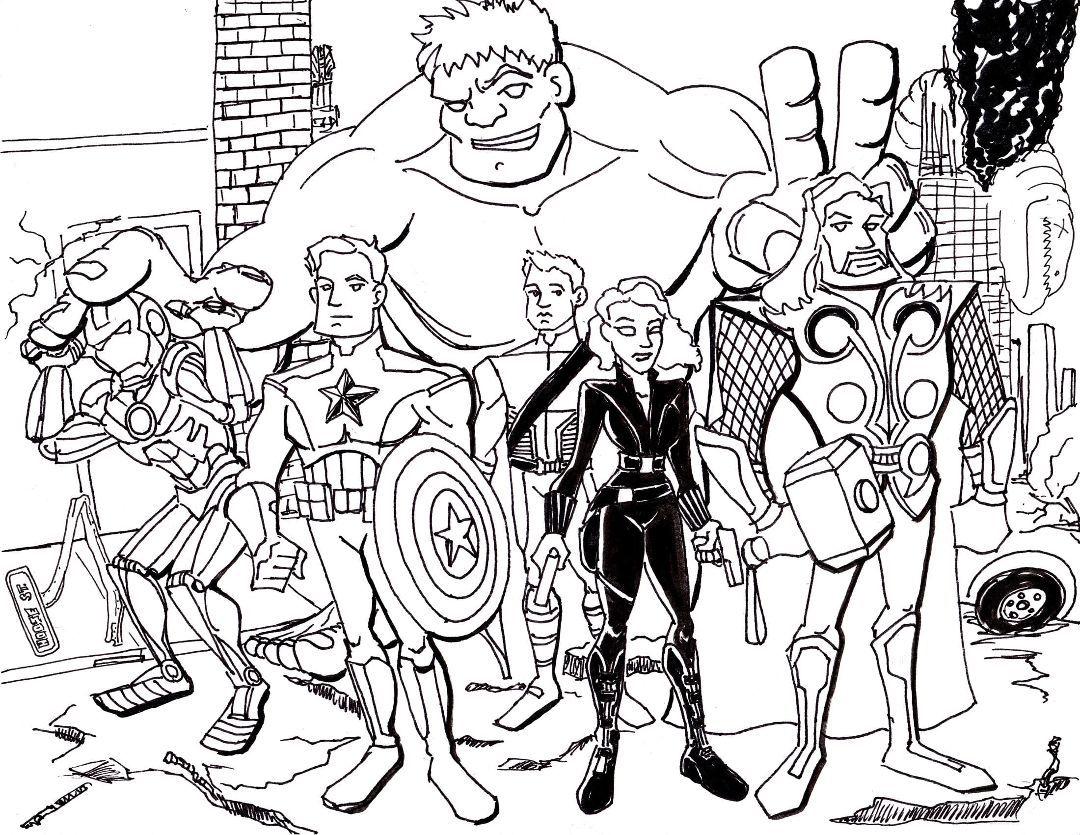 Drucken Infinity War Avengers