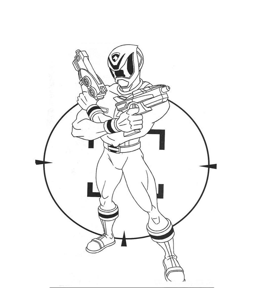 Drucken Sie das Power Ranger-Bild