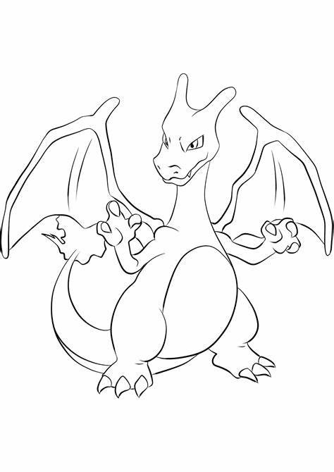 Free Charizard Outline Coloring