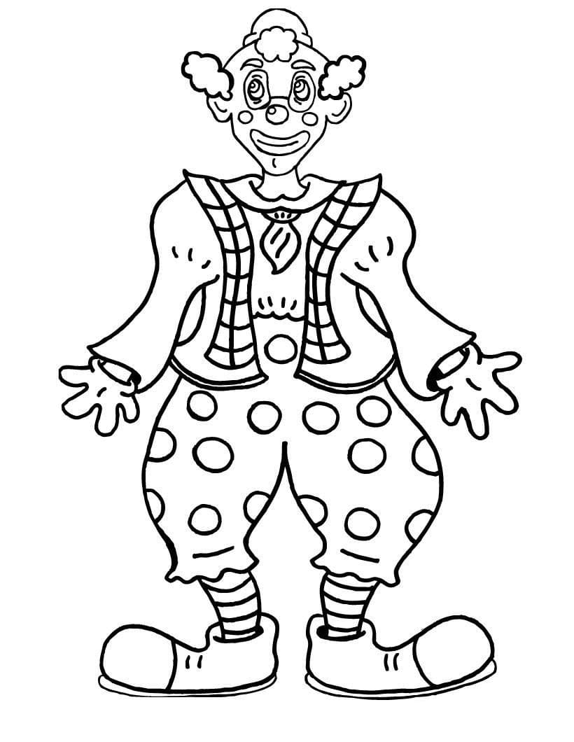 Lustiger Clown-Umriss