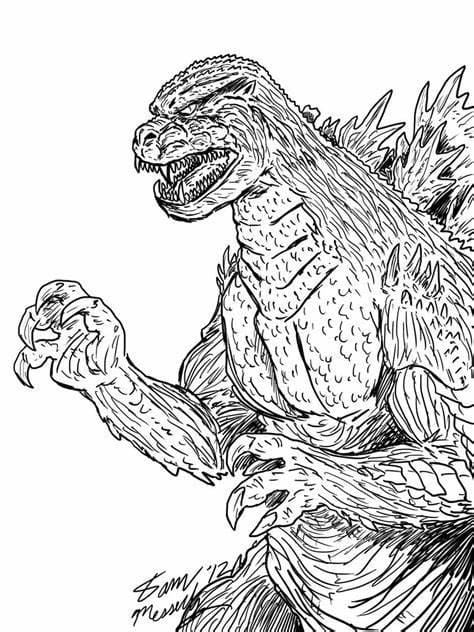 Godzilla-Umriss