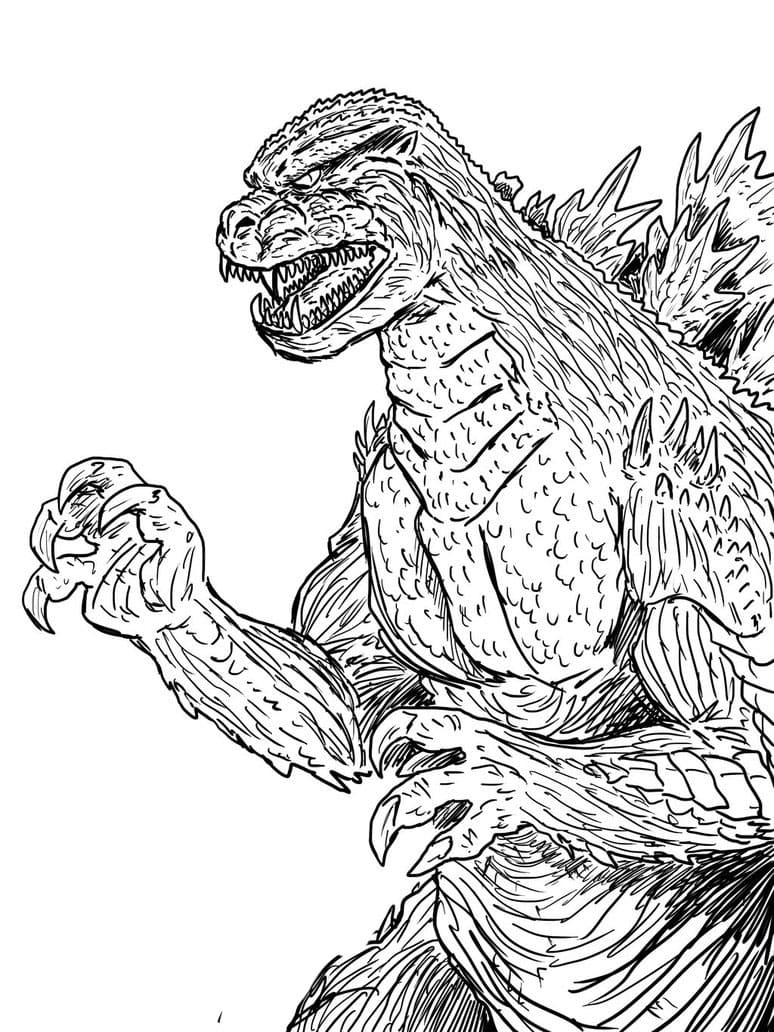 Kostenlose Godzilla-Umrisse