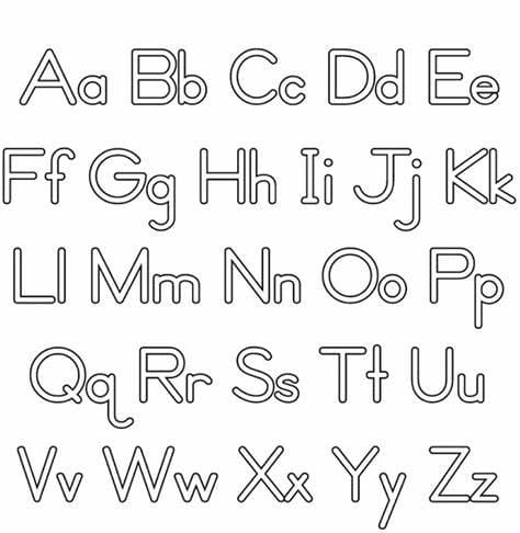Ausmalbilder Alphabet Buchstaben
