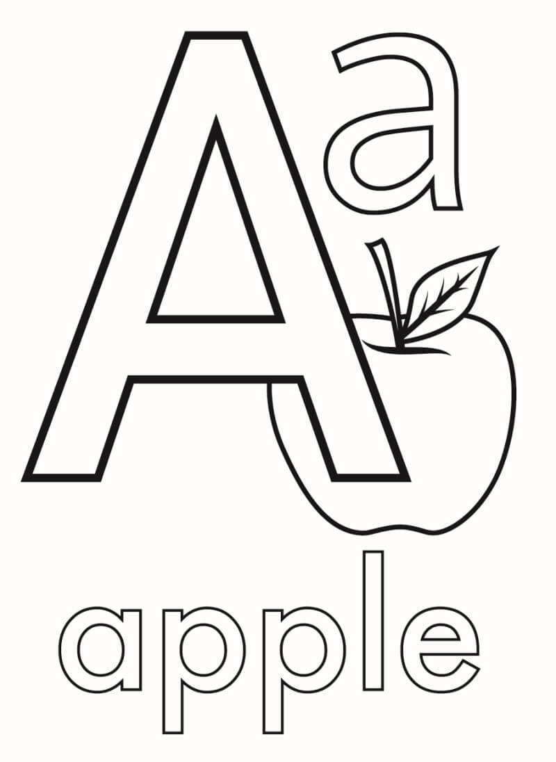 Buchstabe A für Apfel