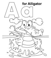 Buchstabe A für großen Alligator